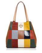 Tory Burch Mcgraw Patchwork Large Leather Carryall