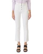 Maje Passiona High Rise Jeans In White