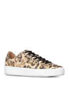 Allsaints Safia Leopard Print Leather Lace Up Sneakers