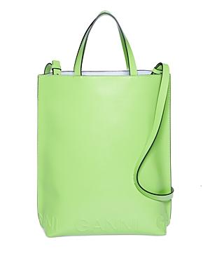 Ganni Banner Recycled Leather Medium Tote
