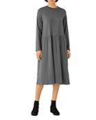 Eileen Fisher Jersey Long Sleeve Dress