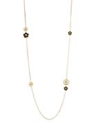 Roberto Coin 18k Yellow Gold Black Onyx, Mother-of-pearl & Diamond Flower Strand Necklace - 100% Exclusive