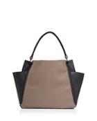 Callista Iconic Color Block Leather Shoulder Bag