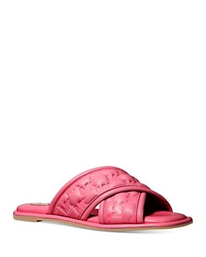 Michael Michael Kors Women's Gideon Woven Slide Sandals