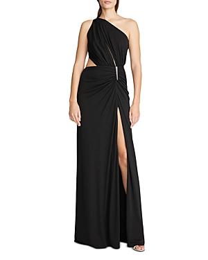 Halston Ivanna Asymmetrical Gown