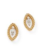Roberto Coin 18k Yellow Gold New Barocco Diamond Stud Earrings