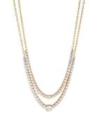 Nadri Frost Cubic Zirconia Convertible Layered Necklace, 16-20
