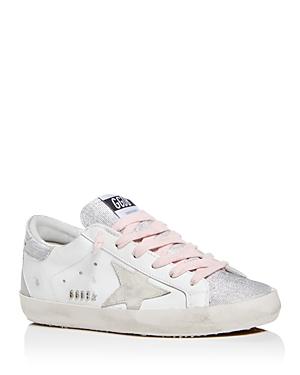Golden Goose Women's Super-star Glitter Low Top Sneakers