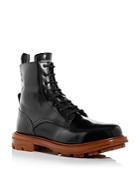 Alexander Mcqueen Men's Leather Combat Boots
