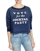 Wildfox Cocktail Party Cropped Pullover