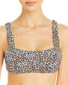 Aqua Swim Leopard Print Bandeau Bikini Top - 100% Exclusive