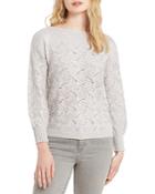 Nic+zoe Petites All That Glitters Pointelle Sweater