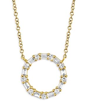 Moon & Meadow 14k Yellow Gold Diamond Circle Pendant Necklace, 18 - 100% Exclusive