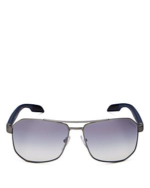Prada Men's Brow Bar Square Sunglasses, 59mm