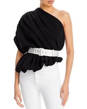 Hellessy Lottie Belted One Shoulder Top
