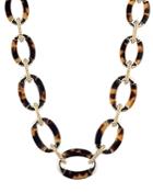 Ralph Lauren Gold-tone & Synthetic Tortoise Inlay Collar Necklace, 16