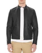 Sandro Minimal Leather Jacket