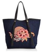 See By Chloe Andy Embroidered Canvas Tote