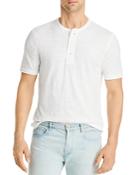 Faherty Organic Cotton Blend Heathered Textured Henley