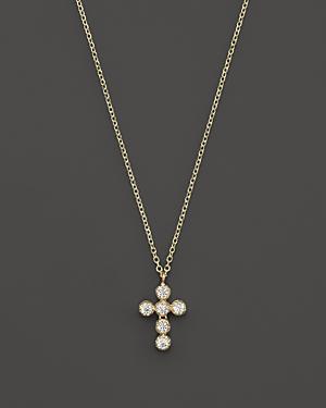 Kc Designs Diamond Cross Pendant Necklace In 14k Yellow Gold, 16 - 100% Exclusive