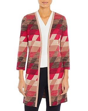 Misook Geo Print Topper Jacket