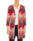 Misook Geo Print Topper Jacket