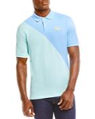 Lacoste Unisex Diagonal Color Block Pique Regular Fit Polo Shirt