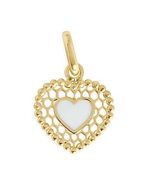 Gigi Clozeau Resin & 18k Yellow Gold Lace Heart Pendant