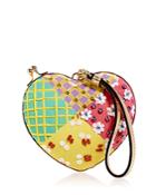 Moschino Embellished Patchwork Heart Crossbody