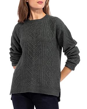 B Collection By Bobeau Cable Knit Tunic Sweater