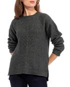 B Collection By Bobeau Cable Knit Tunic Sweater