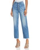 Paige Sarah High Rise Straight Jeans In Venice