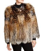 Maximilian Feathered Fox Fur Coat