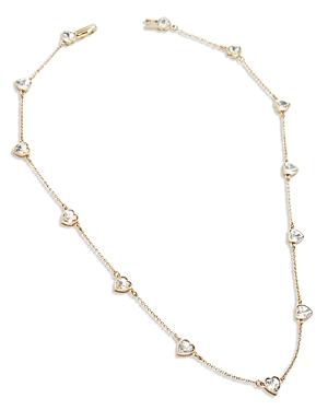 Baublebar Heart Crystal Station Necklace, 16