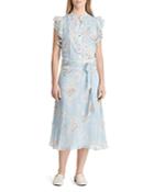 Lauren Ralph Lauren Floral-print Ruffle Midi Dress
