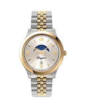 Salvatore Ferragamo Duo Moonphase Watch, 40mm