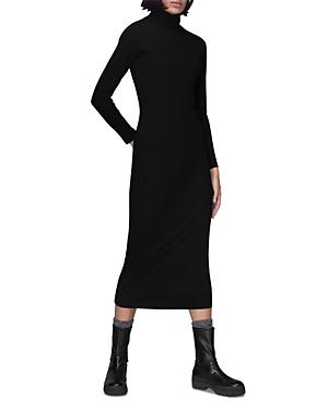 Whistles Ribbed Knit Midi Dress