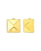 Roberto Coin 18k Yellow Gold Basic Gold Oro Pyramid Earrings