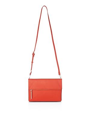 Whistles Cleo Leather Double Pouch Crossbody