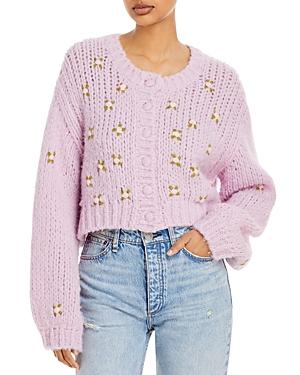 Loveshackfancy Emilie Floral Embellished Cardigan