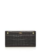 Furla Croc-embossed Leather Continental Wallet