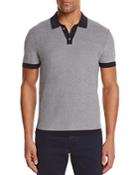 The Men's Store At Bloomingdale's Cotton Two Tone Regular Fit Polo Sweater