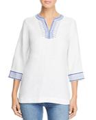 Tommy Bahama Palmbray Embroidered Linen Tunic