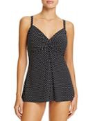 Miraclesuit Pin Point Dotted D Cup Tankini Top