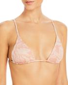 L*space Brittany Printed Triangle Bikini Top