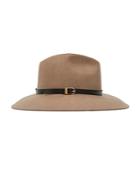 Reiss Patty Hat With Leather Trim