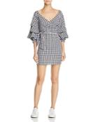 Do And Be Gingham Wrap Dress