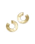 Ippolita 18k Yellow Gold Senso Open Wavy Disc Earrings