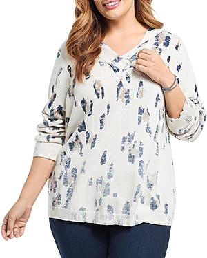 Nic+zoe Plus Spot On Cotton Hoodie