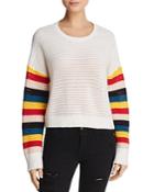 Honey Punch Rainbow-sleeve Sweater